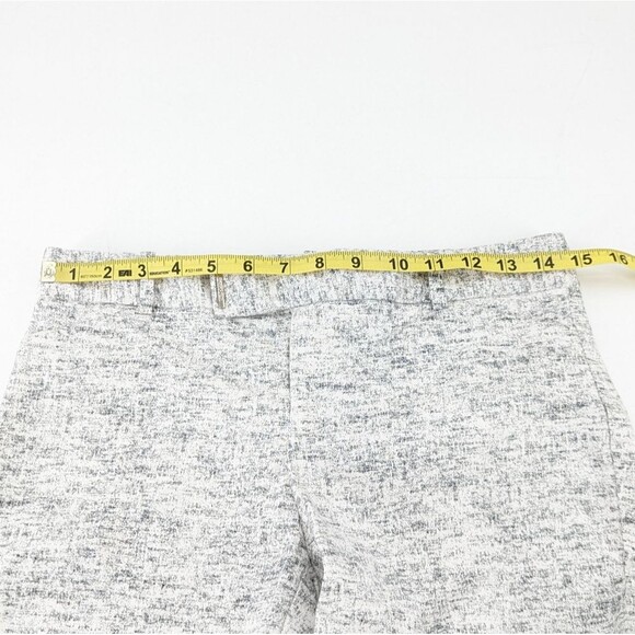 Calvin Klein White and Black Abstract Slim Straight Leg Office Pants Size 2 - Picture 4 of 9